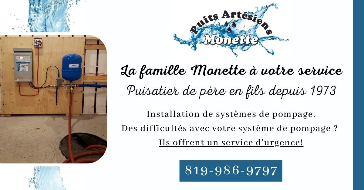 Bannière Puits Artésiens Monette